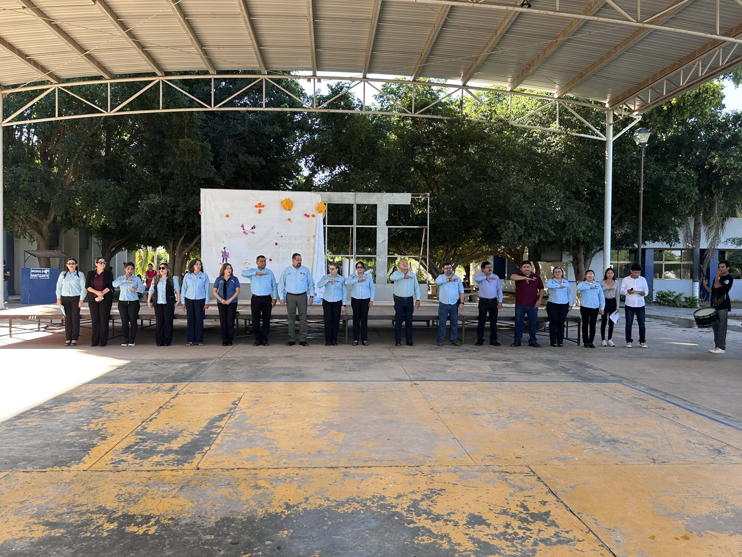 Ceremonia de Honores Cívicos en el Instituto Tecnológico de Huatabampo