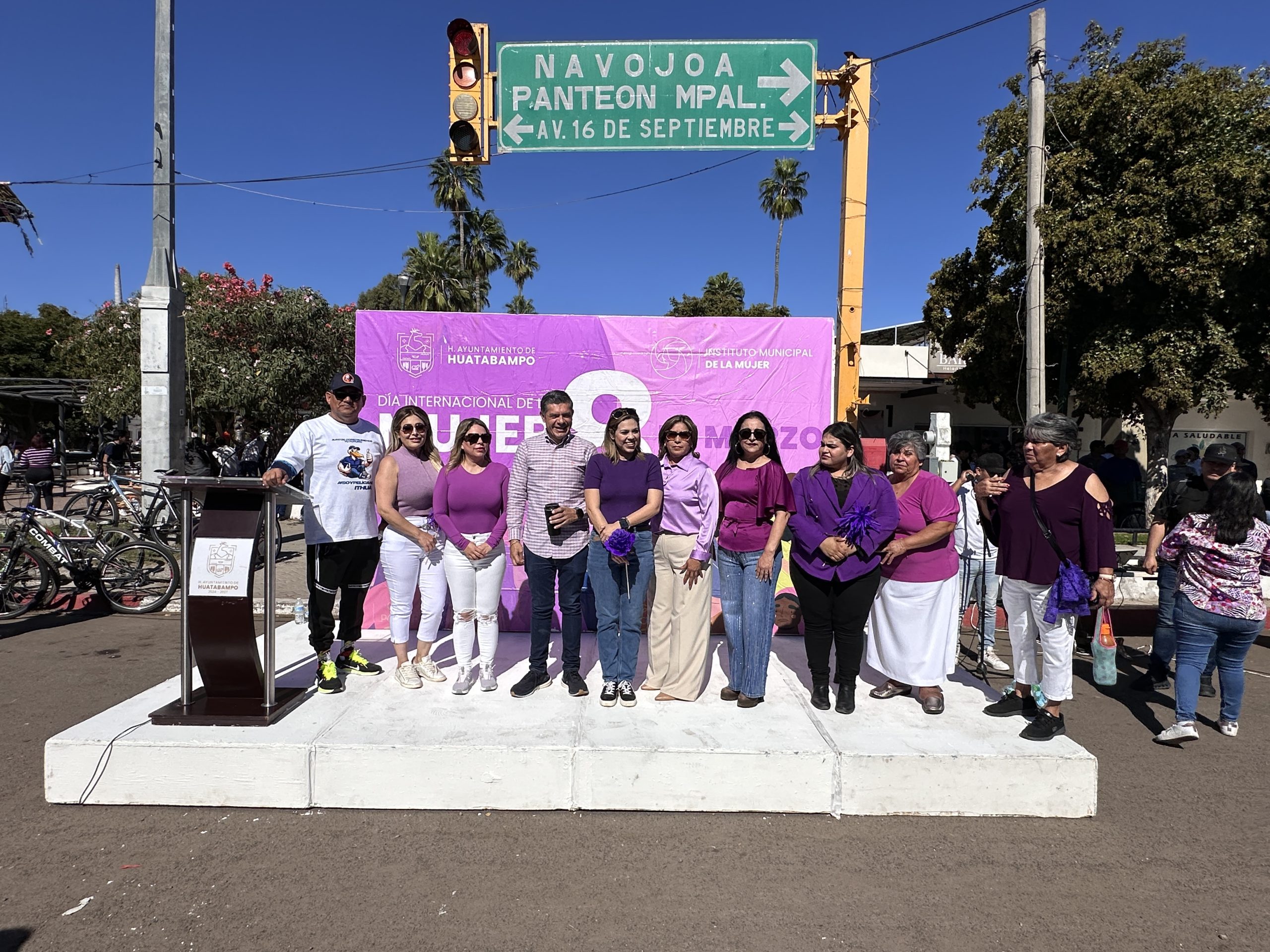 El ITHUA, se suma a la conmemoración del Día Internacional de la Mujer con rodada ciclista y caminata en Huatabampo.